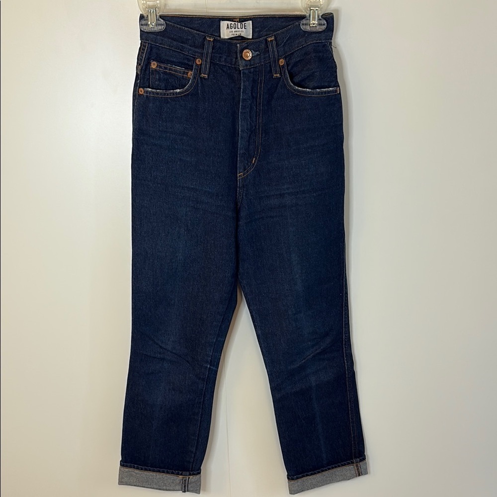 Agolde Blue Straight Leg Jeans Classic Design 23